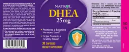 Label for DHEA 25 mg