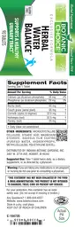 Label for Herbal Water Balance
