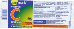 Label for Vitamin C 1000 mg