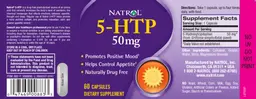 Label for 5-HTP 50 mg