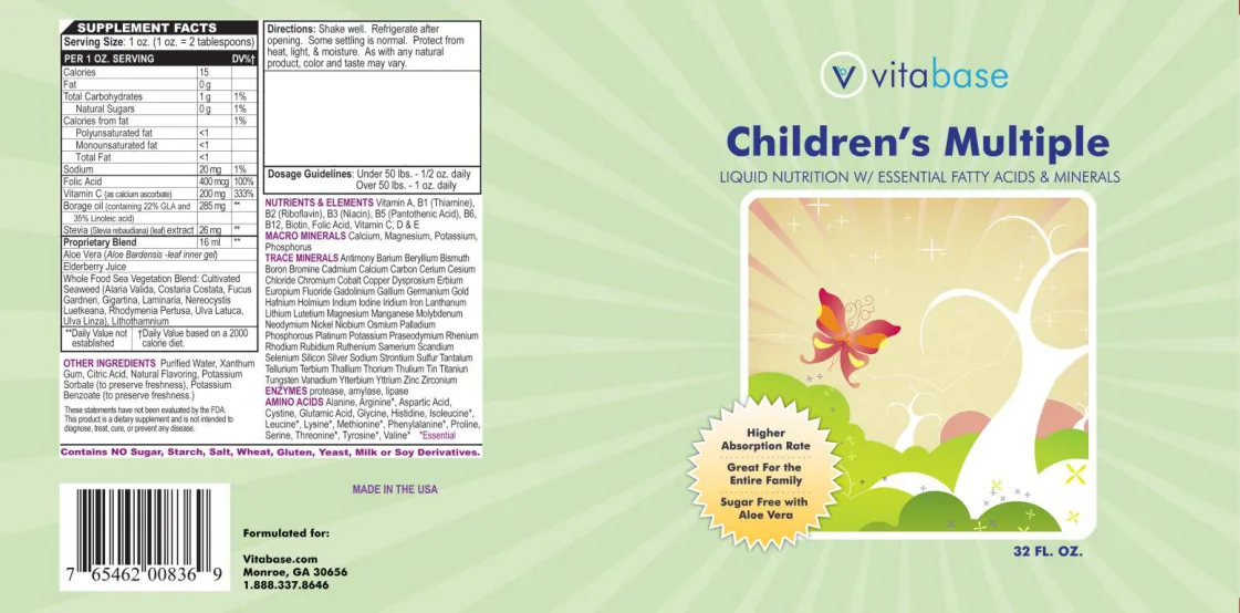 Label for Children's Multiple