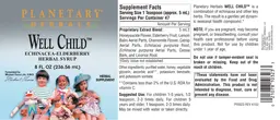 Label for Well Child