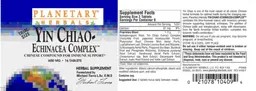 Label for Yin Chiao-Echinacea Complex