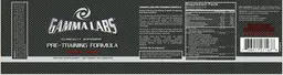 Label for Pre-Training Formula Tropical Punch
