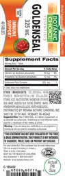 Label for Goldenseal 325 mg