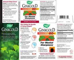 Label for Ginkgold 60 mg