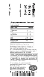 Label for Psyllium Husks