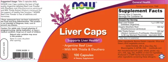 Label for Liver Caps