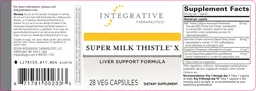 Label for Super Milk Thistle X