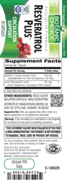 Label for Resveratrol Plus
