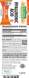 Label for Hyaluronic Acid 80 mg