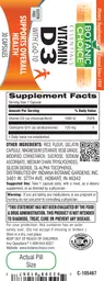 Label for Vitamin D3 With CoQ10
