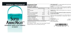 Label for Super Amino Night