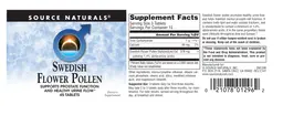 Label for Swedish Flower Pollen