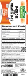 Label for D-Ribose With Vitamin B-12