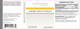 Label for Cherry Fruit Extract