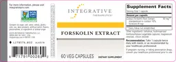 Label for Forskolin Extract