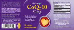 Label for CoQ-10 50 mg