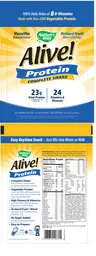 Label for Alive! Protein Vanilla