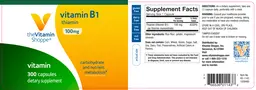 Label for Vitamin B1 100 mg