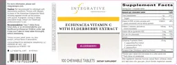 Label for Echinacea Vitamin C With Elderberry Extract Elderberry