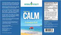Label for CALM Specifics Calmful Gut Wildberry Flavor