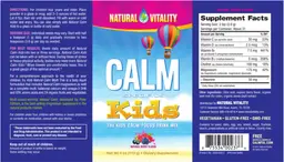 Label for CALM Specifics Kids Natural Berry Flavor