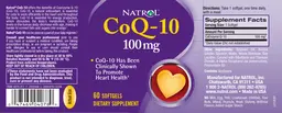 Label for CoQ-10 100 mg