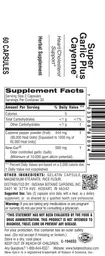 Label for Super Garlic Plus Cayenne