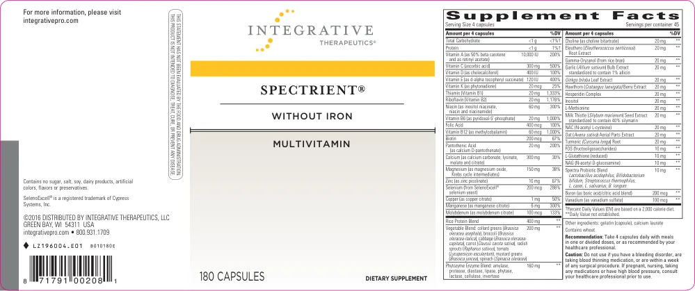 Label for Spectrient