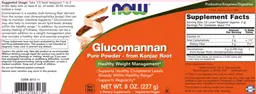 Label for Glucomannan Pure Powder