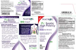 Label for Probiotic High Potency