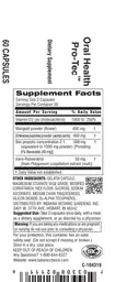 Label for Oral Health Pro-Tec
