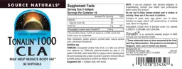 Label for Tonalin 1000 CLA