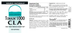 Label for Tonalin 1000 CLA