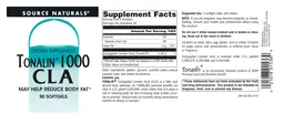 Label for Tonalin 1000 CLA