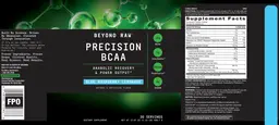 Label for Precision BCAA Blue Raspberry Lemonade
