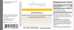 Label for Rhodiola