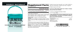 Label for Turmeric With Meriva 500 mg