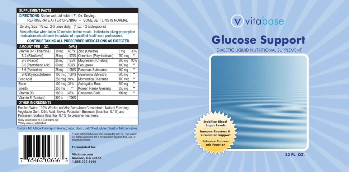 Label for Glucose Support