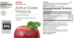 Label for Apple Cider Vinegar