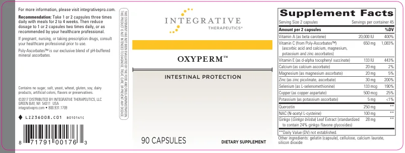 Label for Oxyperm