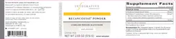 Label for Recancostat Powder Unflavored