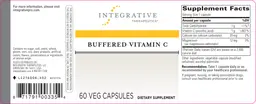 Label for Buffered Vitamin C
