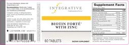 Label for Biotin Forte With Zinc