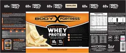 Label for Super Advanced Whey Protein Banana Creme