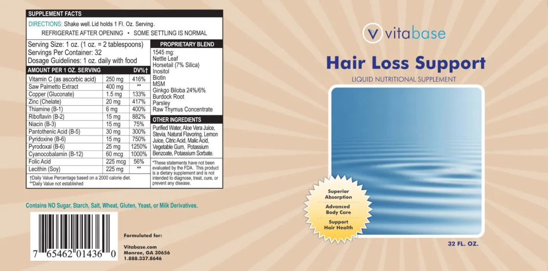 Label for Hair Loss Support