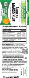 Label for African Mango Plus