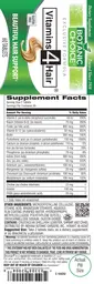 Label for Vitamins 4 Hair