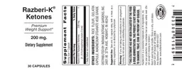 Label for Razberi-K Ketones 200 mg
